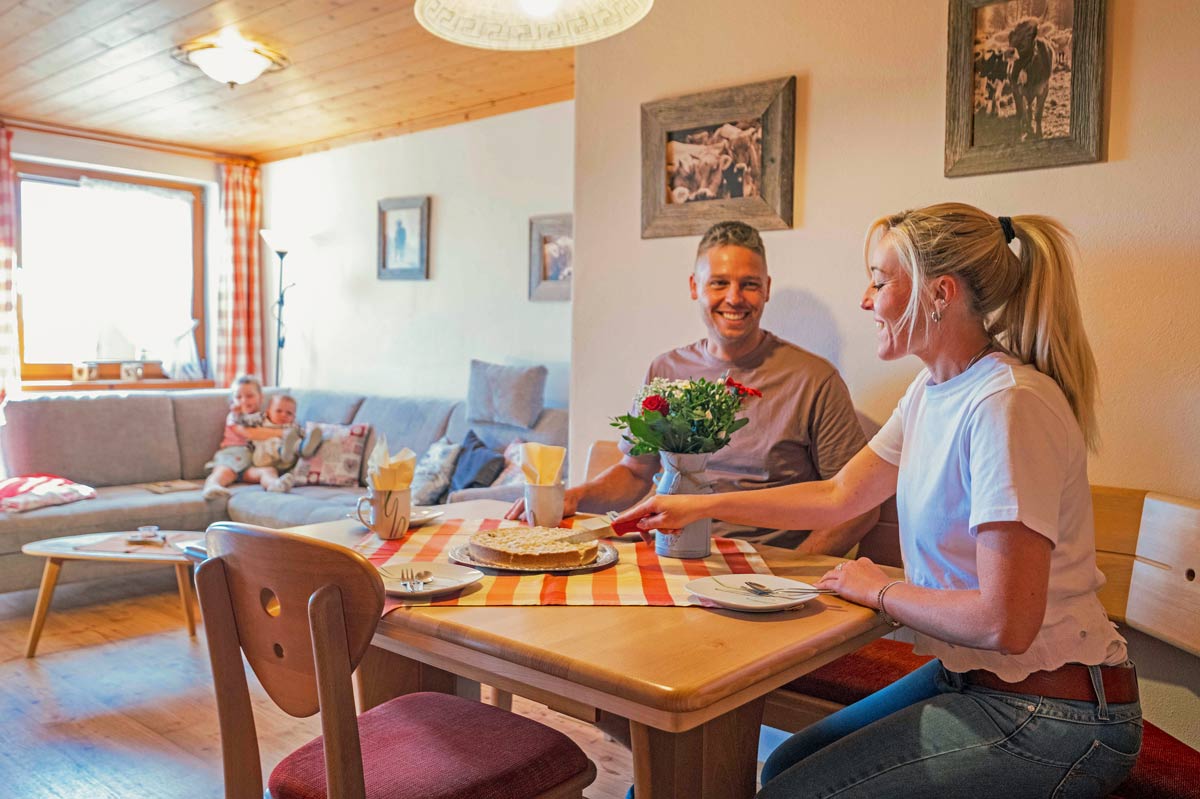 Gemeinsam Frühstücken mit der Familie