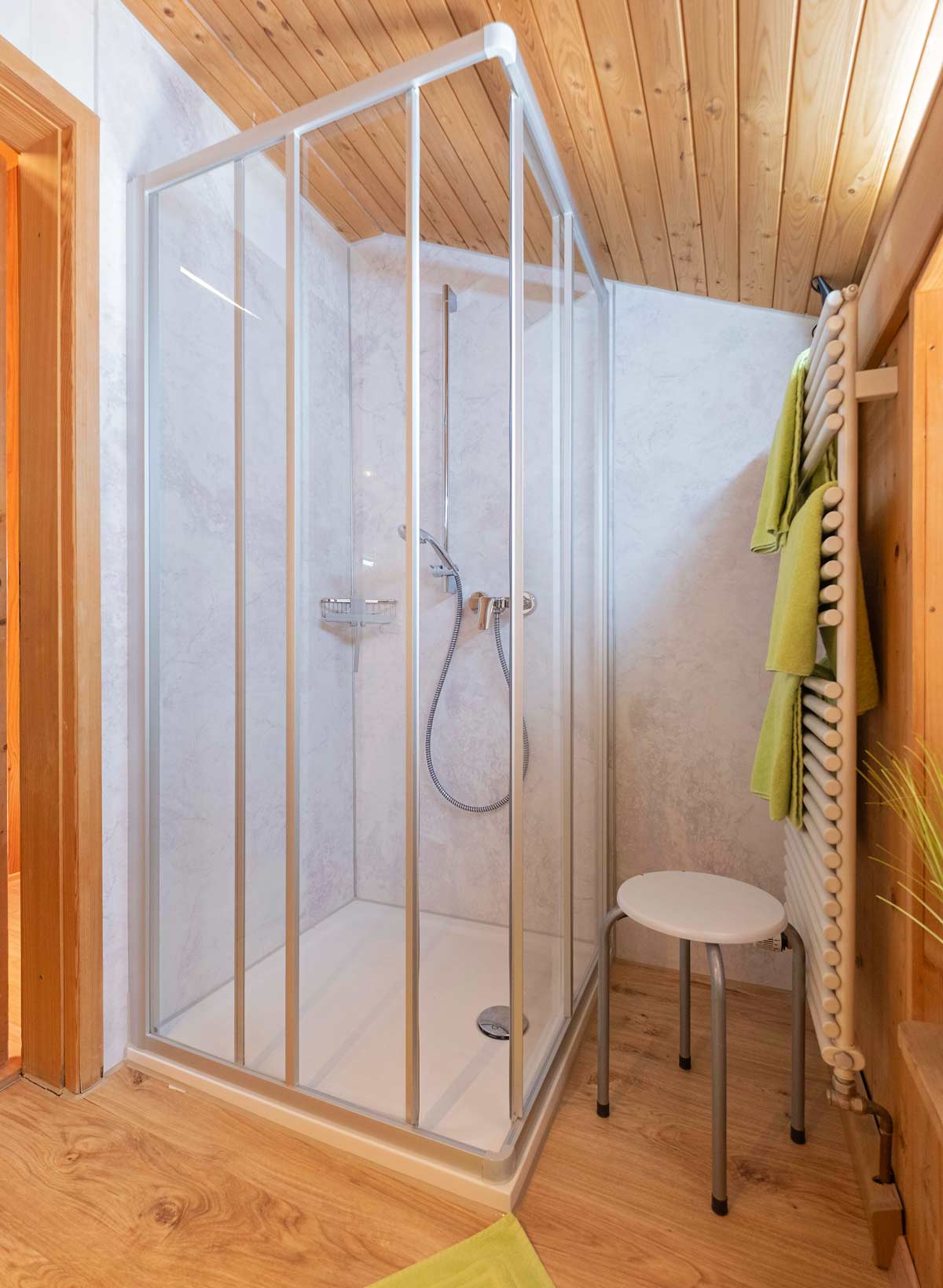 Badezimmer mit moderner Dusche