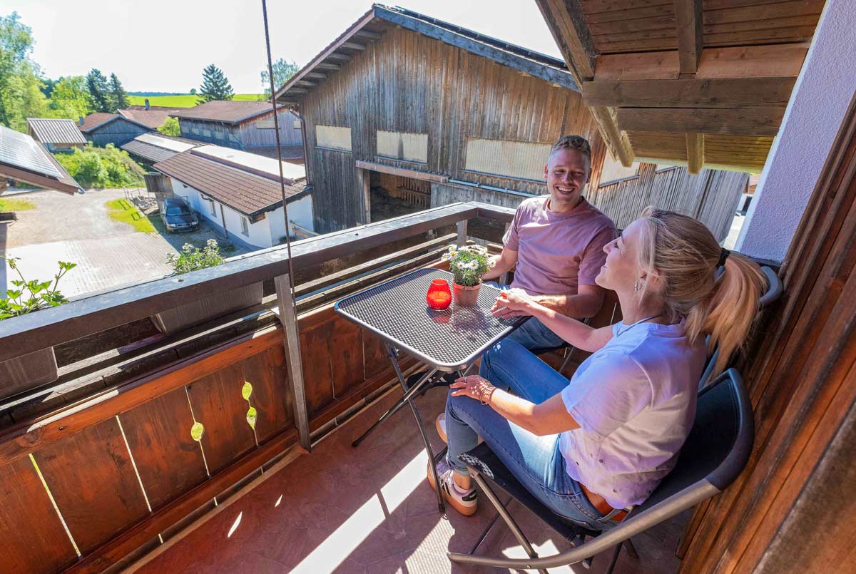 Sonniger Balkon
